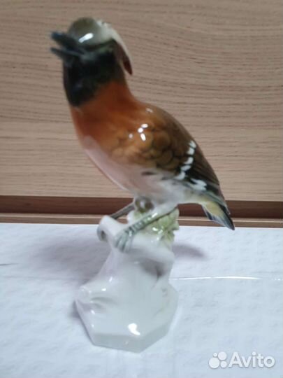 Фарфоровые статуэтки птицы Германия Рудольштадт Ун