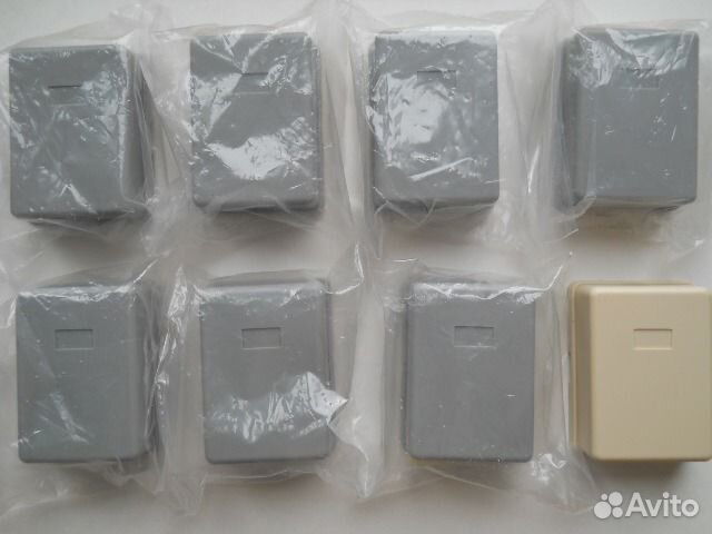 Розетка телефонная настенная RJ11 (6P4C) 1 порт