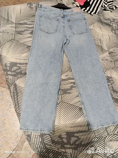 Джинсы широкие рваные 50 размер