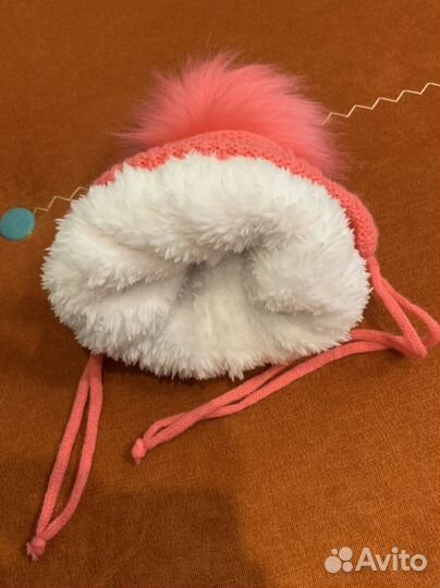 Шапка для девочки зимняя для новорождённой
