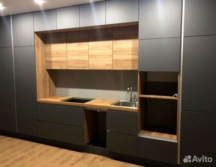 Современная кухня на заказ мдф фасады