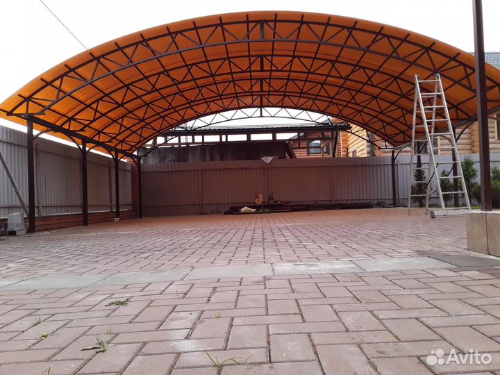 Изготовление фермы для навесов