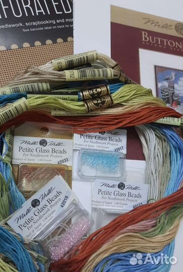 Набор для вышивания сборка Mill hill Осенний пляж