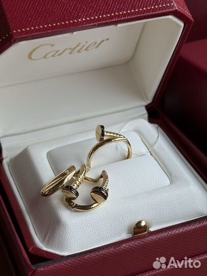 Кольцо Cartier гвоздь Желтое Золото 585