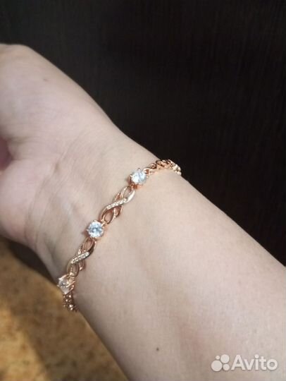 Браслет покрытие золото проба 585 RG