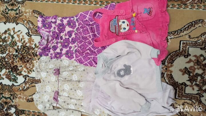 Детские вещи пакетом для девочек 86 92