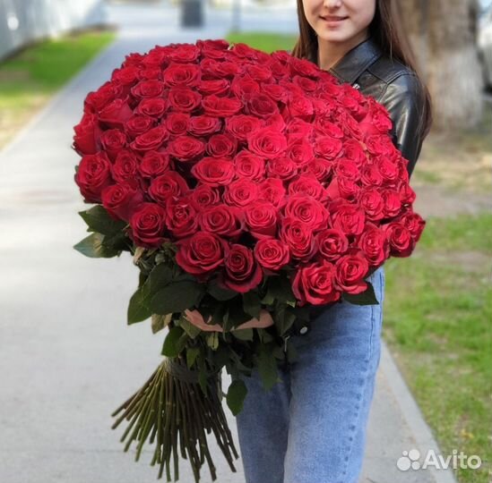 Метровые розы Цветы розы и букеты с доставкой
