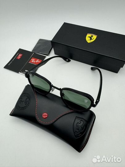 Солнцезащитные очки ray ban ferrari стекло