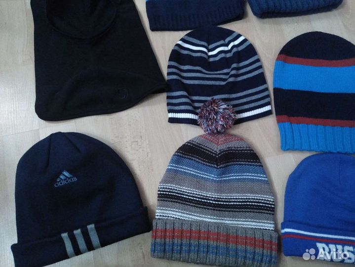 Шапки на все сезоны р. 52, 54,56,шарфы, ман
