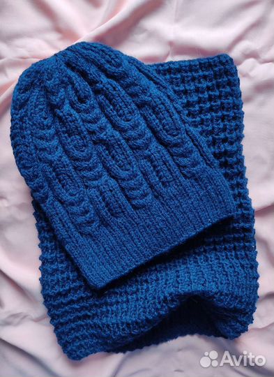 Комплект шапка и снуд