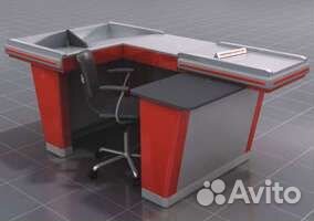 Кассовый бокс 2 м. Стол кассовый 2 м