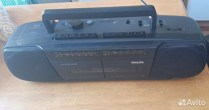 2кассетный магнитофон philips