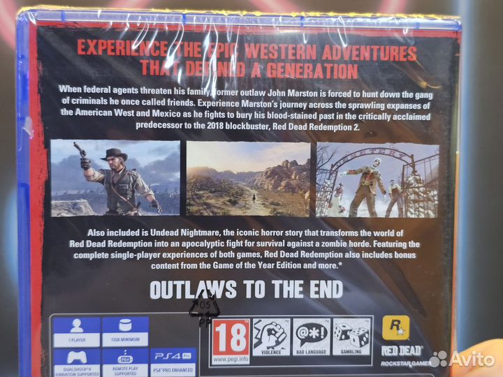 Диск PS4 PS5 Red Dead Redemption