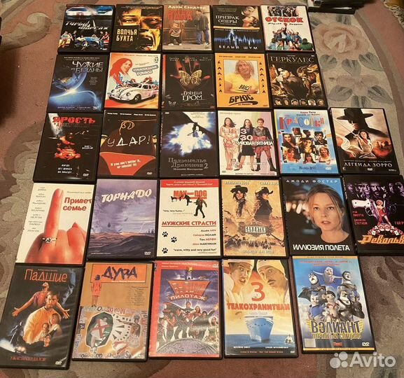 Dvd фильмы - 50 штук 1 часть