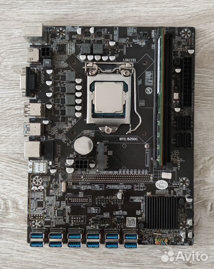 Материнская плата B250C и процессор G3930