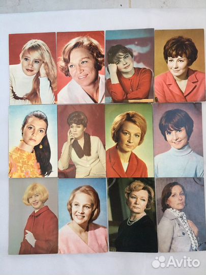 Открытки с артистами советского кино