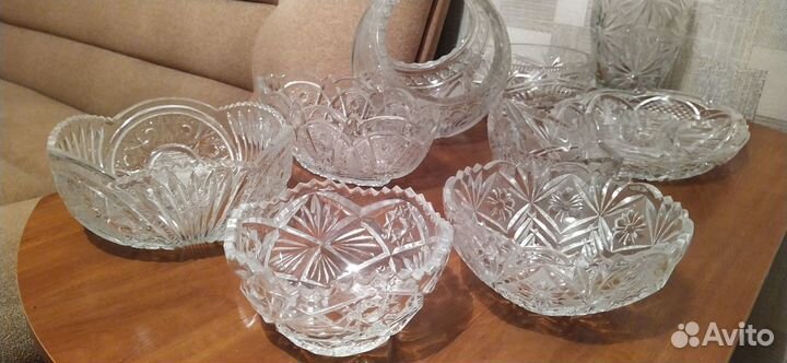 Вазы хрустальные СССР