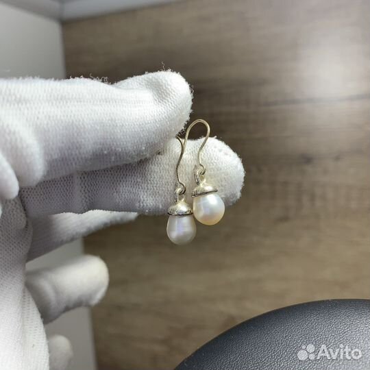 Винтажные Серьги С Жемчугом Жемчуг Ретро