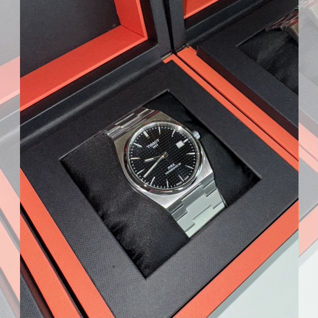 Часы Tissot Prx Powermatic 80 40 мм синие