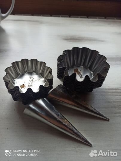 Формочки для тарталеток, кексов, слоеных трубочек