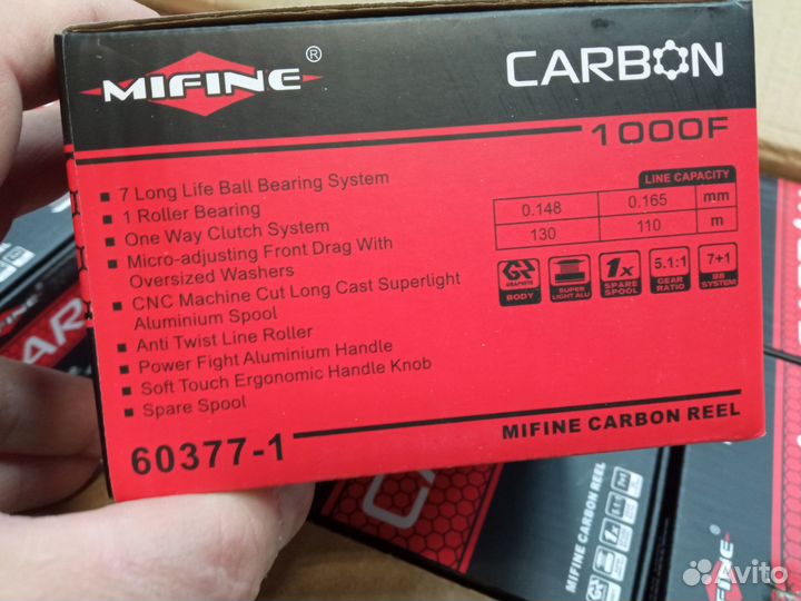 Катушка для ультралайт спиннинга Carbon 1000F