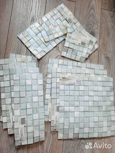 Плитка мозаика стекло/камень остатки