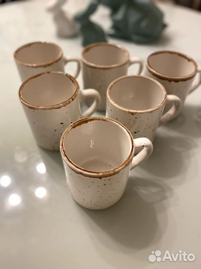 Набор чашек керамических Punto bianko