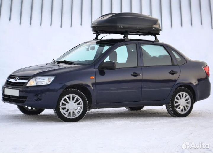 Автобокс на крышу автомобиля Turino Compact черный