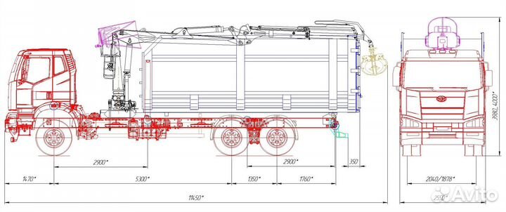 Ломовоз FAW 3250, 2024