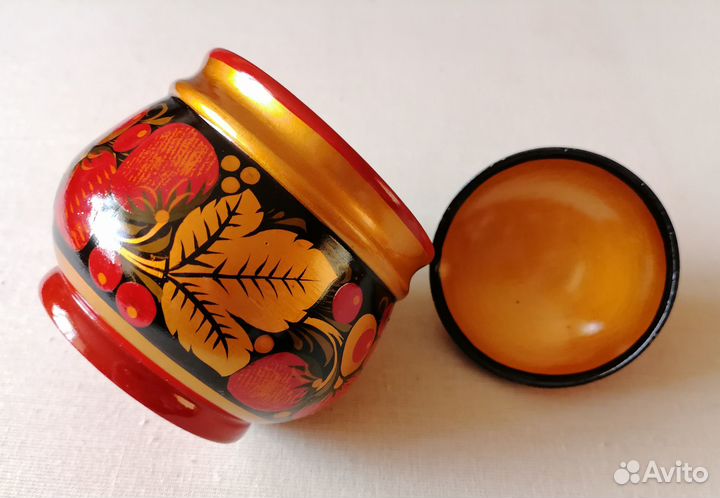 Набор посуды Хохлома. Новый(14 шт)