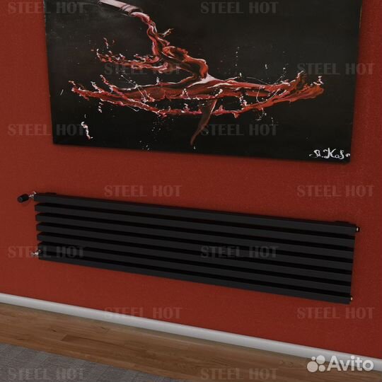 Горизонтальный трубчатый радиатор Steel-Hot от зав