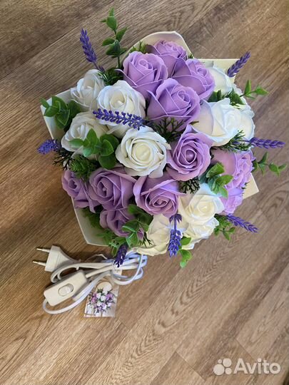 Букет светильник из роз