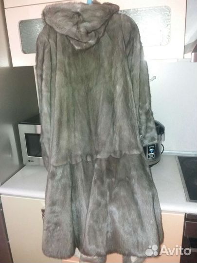 Шуба норковая серая