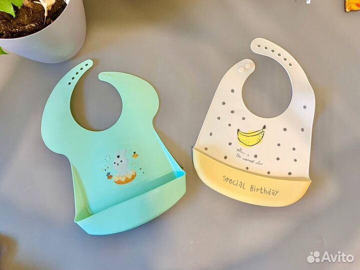 Набор для прикорма слюнявчик ложка вилка