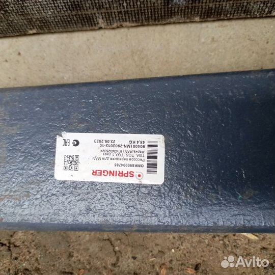 Рессора передняя man tgs