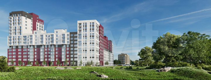 2-к. квартира, 57,1 м², 2/16 эт.