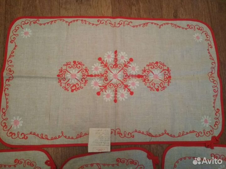 Кухонный набор салфеток лен СССР