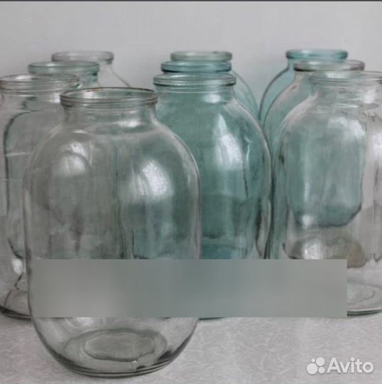 Банка стеклянная 3 литр балон