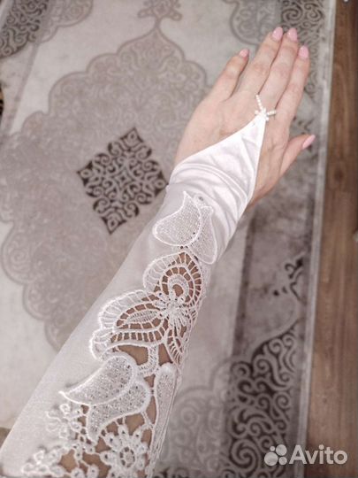 Перчатки свадебные