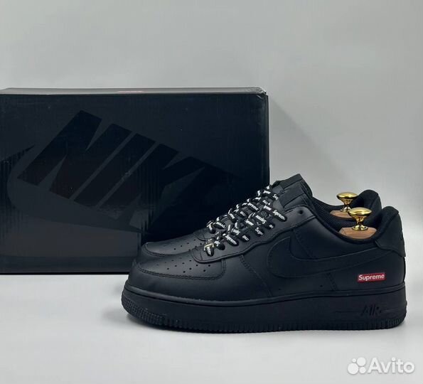 Кроссовки Nike Air Force 1 Low Supreme Black