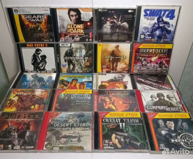 Лицензионные компьютерные игры, диски для пк