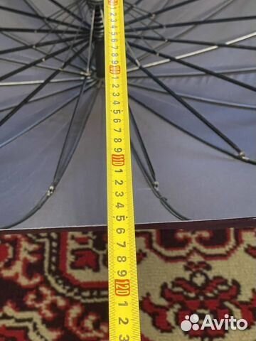 Зонт черный большой мужской