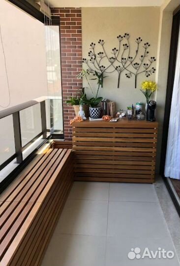 Лавочка с местом для хранения