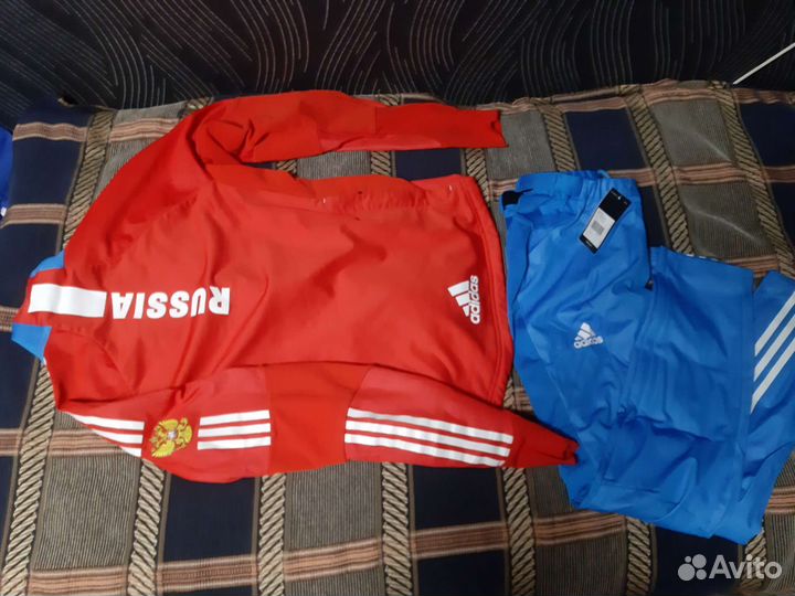 Разминочный костюм 48 и 52 adidas Сб.России лыжный