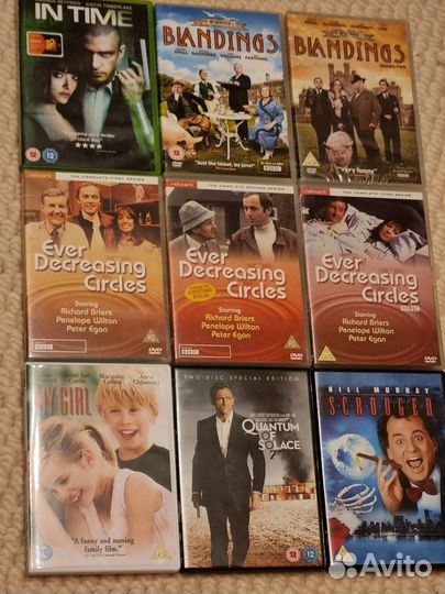 DVD диски, фильмы на англ. языке, сериалы BBC