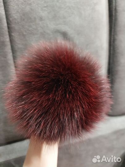 Меховые помпоны натуральные