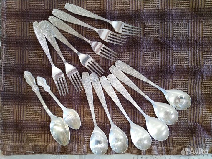 Столовые приборы мельхиор СССР