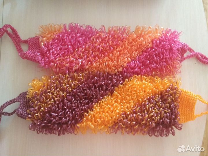 Мочалка вязаная