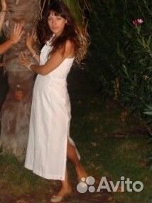 Сарафан белый длинный