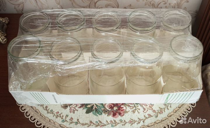 Банки стеклянные, разные,новые, чистые, в упаковке